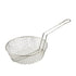 Winco Smallwares Each Winco MSB-10 Culinary Basket 10 Inch Coarse Mesh Nickel Plated Steel | Denson CFE