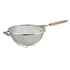 Winco Smallwares Each Winco MST-10RB 10.5 Inch Double Mesh Reinforced Strainer with Wooden Handle | Denson CFE