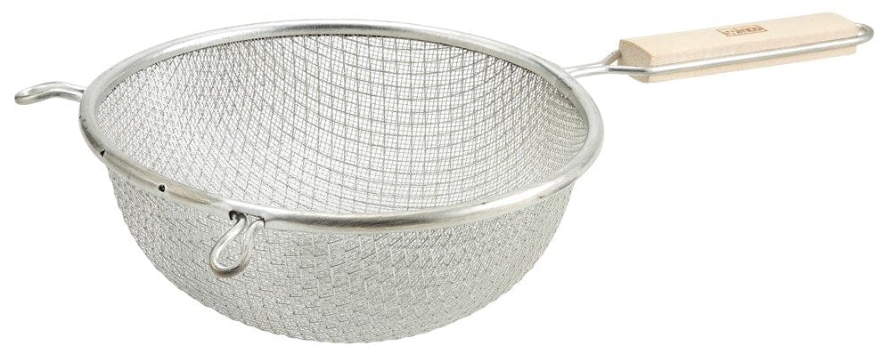 Winco Smallwares Each Winco MST-6D Stainless Steel Medium Double Mesh Strainer 6 1/4 Inch | Denson CFE