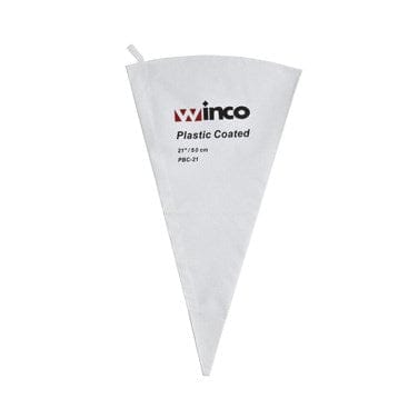 Winco Smallwares Each Winco PBC-21 21 Inch Plastic Lined Canvas Pastry Bag Cotton Reusable | Denson CFE