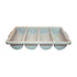 Winco Smallwares Each Winco PL4B Four Compartment Gray Cutlery Box for Organised Kitchen Storage | Denson CFE
