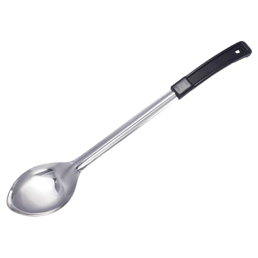 Winco Smallwares Each Winco Prime 15 Inch Stainless Steel Solid Basting Spoon with Plastic Handle | Denson CFE