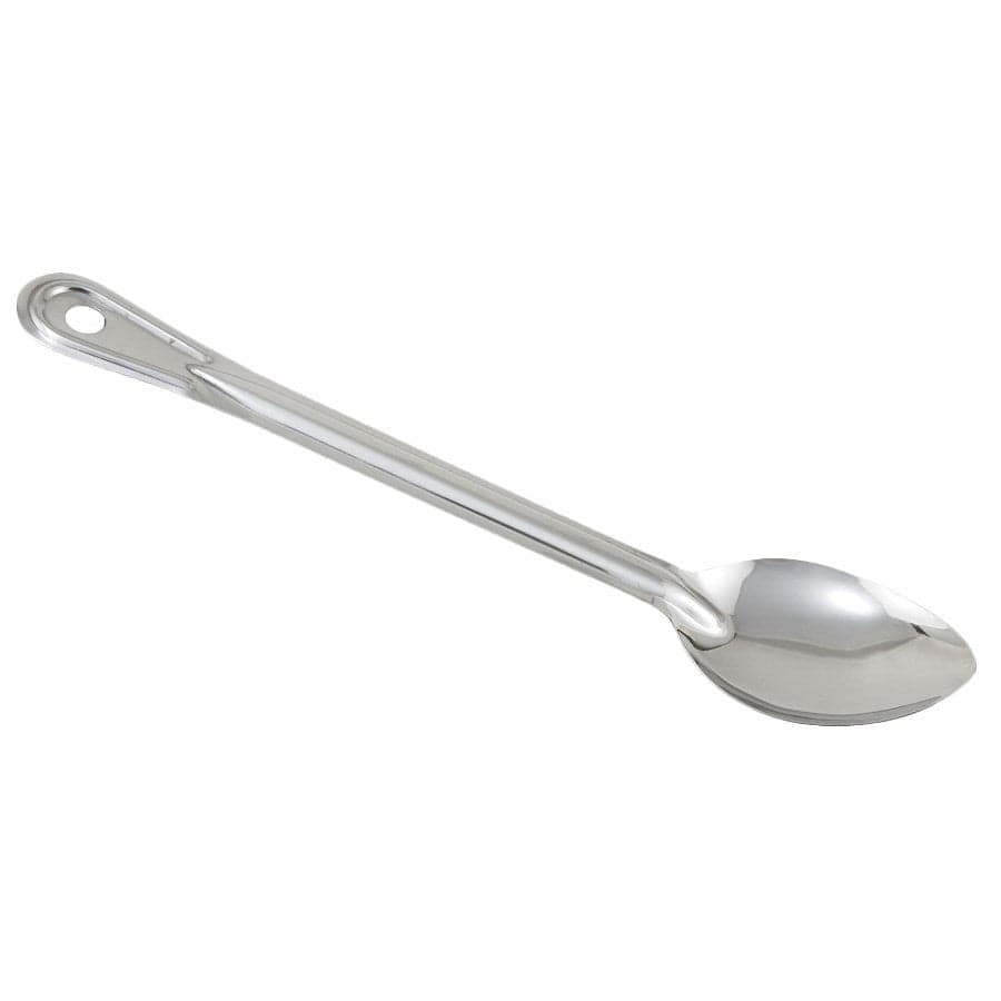 Winco Smallwares Each Winco Prime One-piece Stainless Steel 11-inch Solid Basting Spoon | Denson CFE