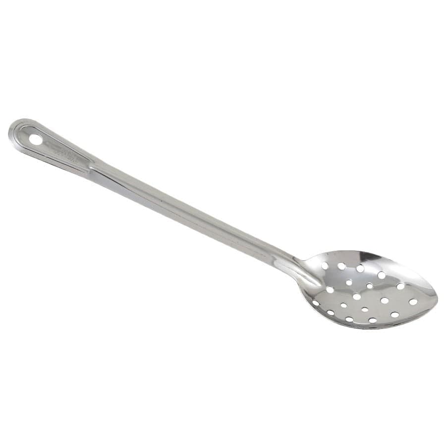 Winco Smallwares Each Winco Prime One-Piece Stainless Steel 15 Inch Perforated Basting Spoon | Denson CFE