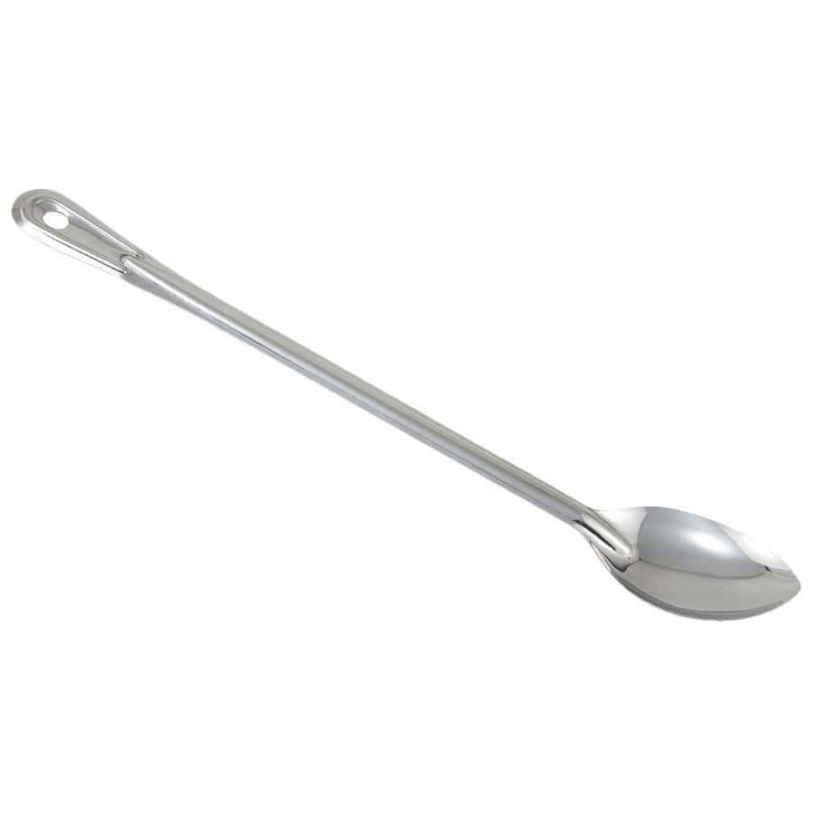 Winco Smallwares Each Winco Prime One-piece Stainless Steel 18 Inch Solid Basting Spoon | Denson CFE