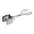 Winco Smallwares Each Winco PT-10P 10 Inch Perforated Scissor Style Pastry Tongs Stainless Steel | Denson CFE