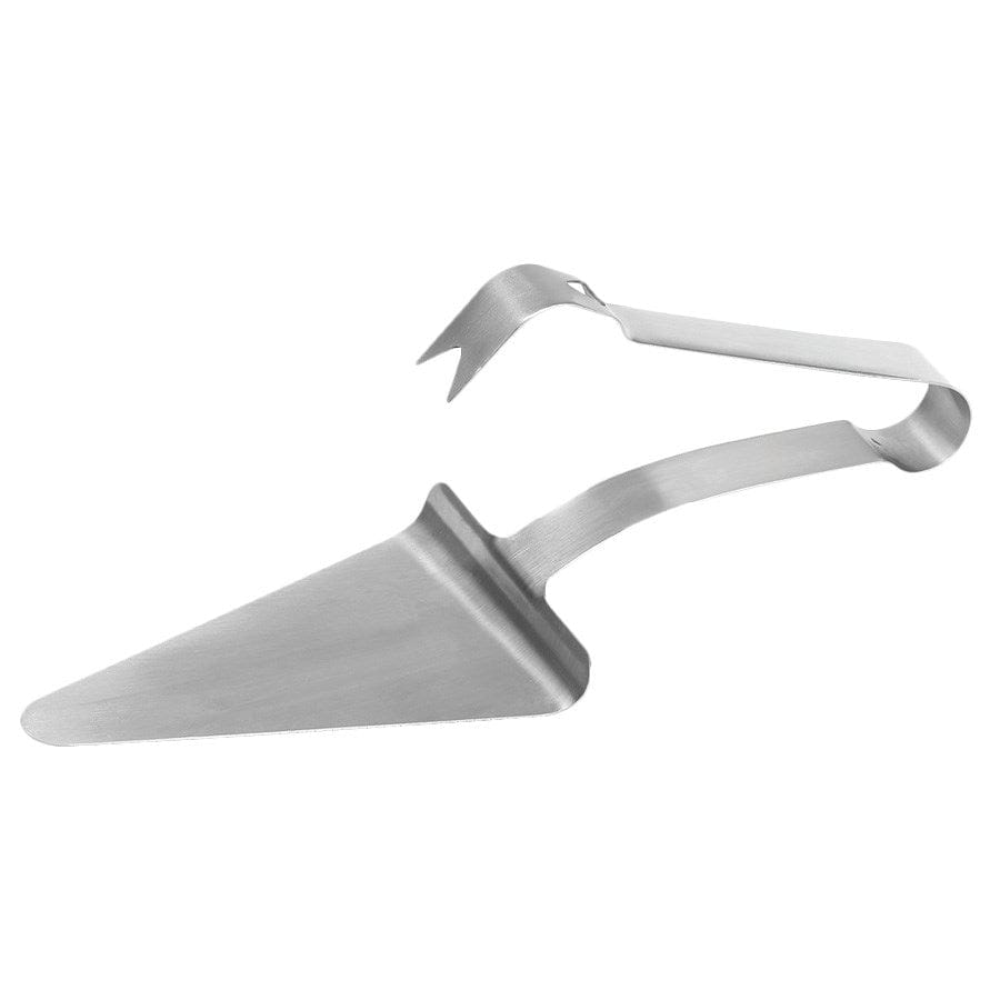 Winco Smallwares Each Winco PZG-6 Pizza Server Tong 5.5 x 4.5 Inch Wedge Shaped Dishwasher Safe Stainless Steel | Denson CFE