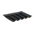 Winco Smallwares Each Winco SBF-5K Silicone Bread Form 5 Channel 18 x 13 Inch | Denson CFE