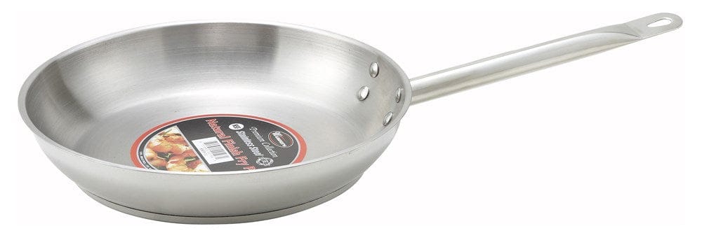 Winco Smallwares Each Winco SSFP-9 Stainless Steel Induction Ready Fry Pan 9.5 Inch | Denson CFE