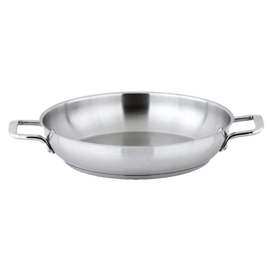 Winco Smallwares Each Winco SSOP-12 Stainless Steel Induction Omelet Pan with Tri-Ply Heavy Duty Bottom | Denson CFE