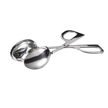 Winco Smallwares Each Winco ST-2 Stainless Steel Salad Tongs 10 Inch Double Spoon Mirror Finish | Denson CFE