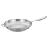 Winco Smallwares Each Winco TGFP-14 Tri-Gen Induction-Ready 14 Inch Triply Stainless Steel Fry Pan with Helper Handle | Denson CFE