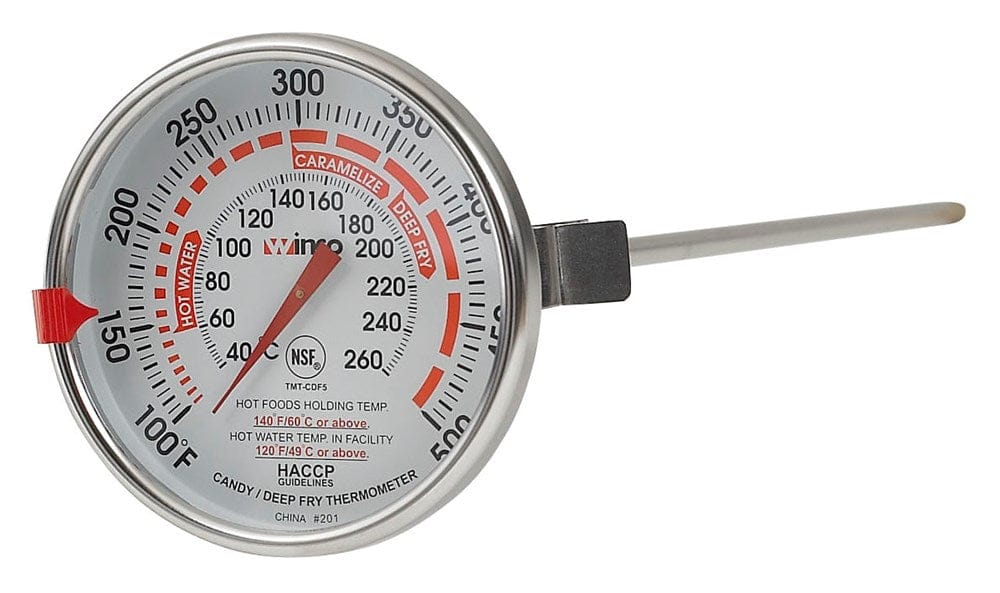 Winco Smallwares Each Winco TMT-CDF5 Candy/Deep Fry Thermometer with 12" Probe | Denson CFE