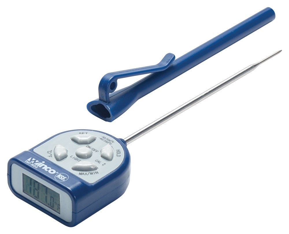 Winco Smallwares Each Winco TMT-WD3 Digital Pocket Thermometer Waterproof Range -40 to 500 Fahrenheit | Denson CFE