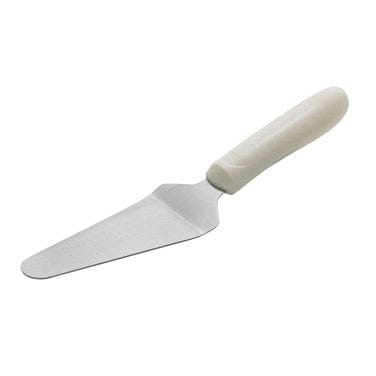 Winco Smallwares Each Winco TWP-51 Professional Pie Server with Offset Stainless Steel Blade and White Polypropylene Handle | Denson CFE