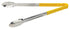 Winco Smallwares Each / Yellow Winco UT-16HP-Y Yellow Plastic Handle 16 Inch Heavy Duty Stainless Steel Scalloped Edge Cold Food Service Utility Tongs | Denson CFE