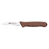 Winco Smallwares Pack Winco KWP-30N Paring Knife Set 3-1/4 Inch Stain-Free High Carbon Stainless Steel Brown Handle | Denson CFE