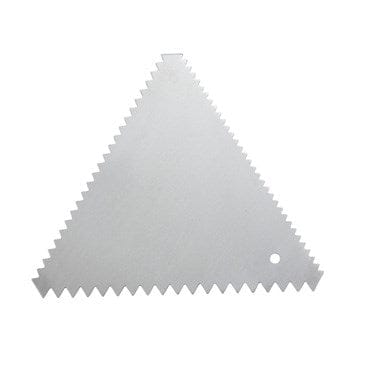 Winco Smallwares Pack Winco SDC-6 Triangle Cake Decorating Combs Stainless Steel Set of 6 with Fine Medium Coarse Edges | Denson CFE