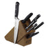 Winco Smallwares Set Winco KFP-BLKA ACERO Eight Piece Wooden Block Knife Set with Block and Shears | Denson CFE
