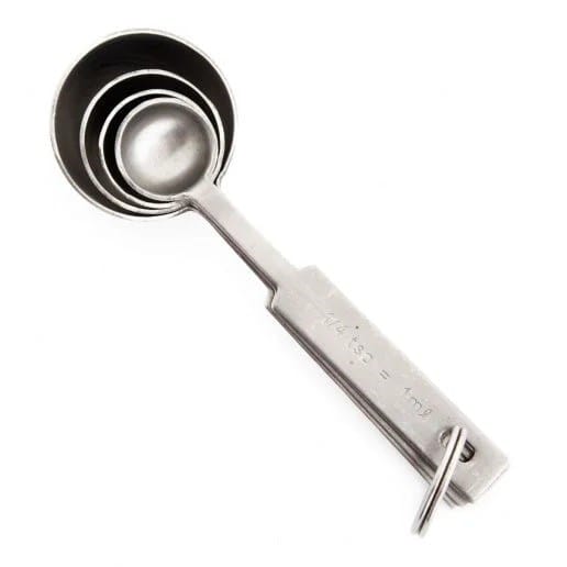 Winco Smallwares Set Winco MSPD-4X 4 Piece Heavy Duty Stainless Steel Measuring Spoon Set | Denson CFE