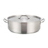 Winco Smallwares Set Winco SSLB-25 Premium 25 Quart Stainless Steel Brazier with Cover | Denson CFE