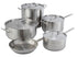 Winco Smallwares Set Winco SSSP-10 10 Quart Induction Ready Premium Stainless Steel Sauce Pan with Cover | Denson CFE