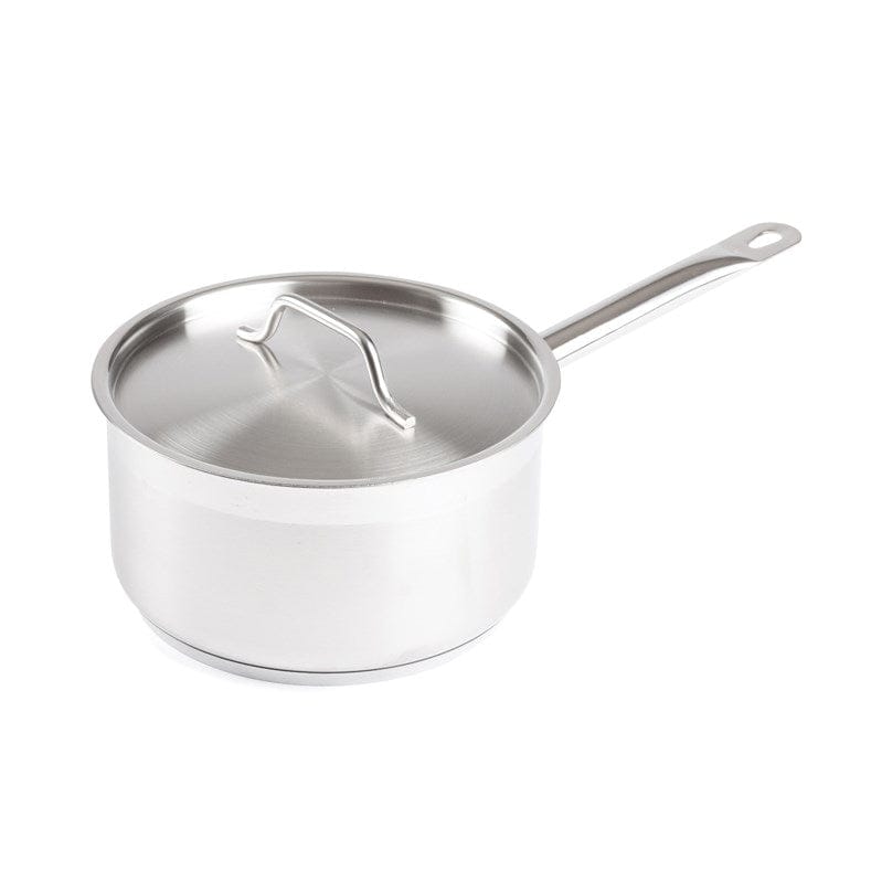 Winco Smallwares Set Winco SSSP-3 Premium Stainless Steel Sauce Pan with Cover 3.5 Quart Induction Ready | Denson CFE