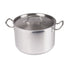 Winco Smallwares Set Winco SST-12 Premium Induction Ready 12 Quart Stainless Steel Stock Pot with Cover | Denson CFE
