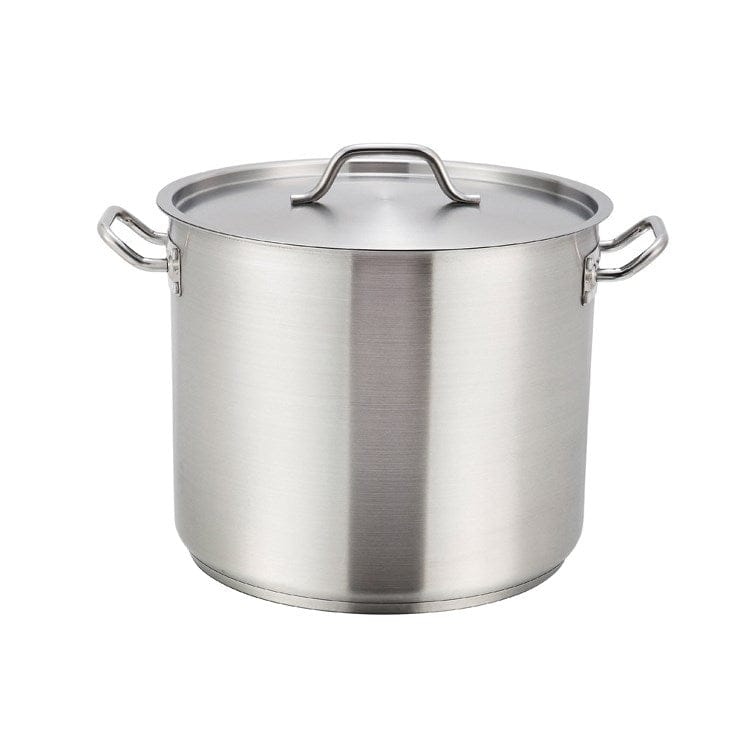 Winco Smallwares Set Winco SST-60 Stainless Steel 60 Quart Premium Induction Ready Stock Pot with Cover | Denson CFE