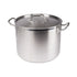 Winco Smallwares Set Winco SST24 Stainless Steel 24 Quart Induction Ready Stock Pot with Cover | Denson CFE