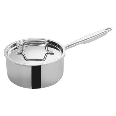 Winco Smallwares Set Winco TGAP-3 Tri-Gen Induction-Ready 2.5qt Triply Stainless Steel Sauce Pan with Cover | Denson CFE