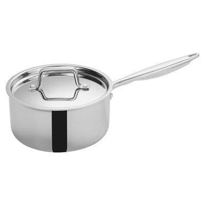 Winco Smallwares Set Winco TGAP-4 Tri-Gen Induction-Ready 3.5qt Tri-ply Stainless Steel Sauce Pan with Cover | Denson CFE