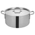Winco Smallwares Set Winco TGSP-20 Tri-Ply Induction Ready 20 Quart Stock Pot with Cover | Denson CFE