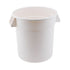 Winco Storage & Transport Each Winco FCW-10 Heavy Duty White Polyethylene 10 Gallon Food Storage Container | Denson CFE