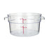 Winco Storage & Transport Each Winco PCRC-2 Clear Round Food Storage Container 2 Quart Dishwasher Safe | Denson CFE