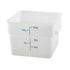 Winco Storage & Transport Each Winco PESC-12 12 Qt. White Square Food Storage Container