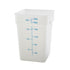 Winco Storage & Transport Each Winco PESC22 22 Quart Square Food Storage Container | Denson CFE