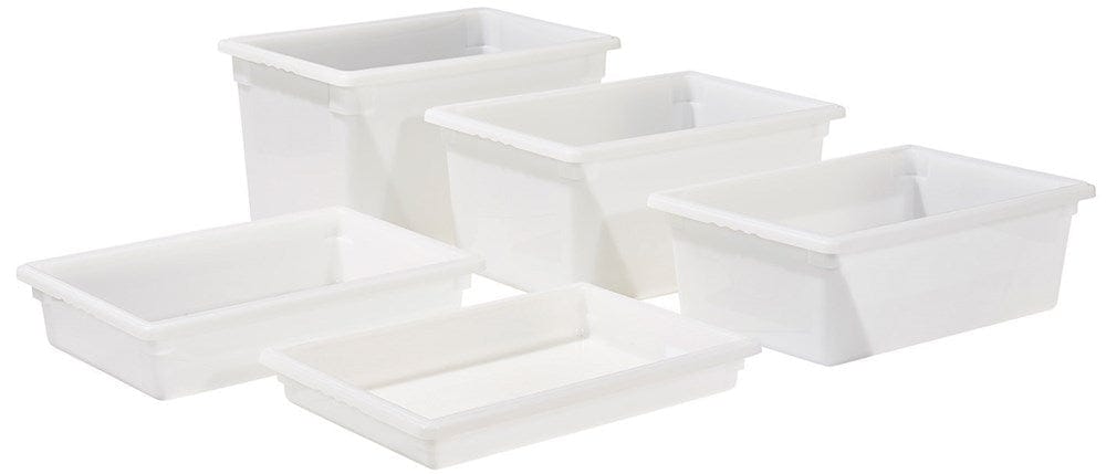 Winco Storage & Transport Each Winco PFFW15 Food Storage Box 22 Gallon White Polypropylene Stackable | Denson CFE