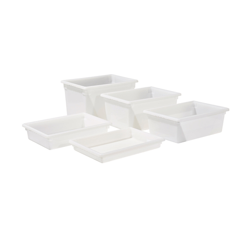 Winco Storage & Transport Each Winco PFFW15 Food Storage Box 22 Gallon White Polypropylene Stackable | Denson CFE