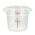Winco Storage & Transport Each Winco PTRC-1 Translucent Round Storage Container 1 Quart with Built-in Handles | Denson CFE