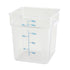 Winco Storage & Transport Each Winco PTSC-18 18 Quart Translucent Square Storage Container with Handles | Denson CFE