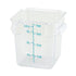 Winco Storage & Transport Each Winco PTSC-4 4 Quart Translucent Square Food Storage Container | Denson CFE