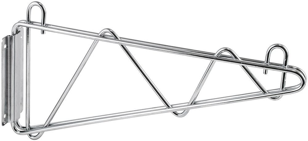Winco Storage & Transport Pair Winco VCB-24 24 Inch Wall Mount Brackets with Chrome Plated Finish for Heavy Loads | Denson CFE