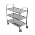 Winco Storage & Transport Set Winco SUC-30 Three Tier Stainless Steel Trolley with Casters | Denson CFE