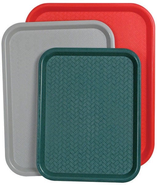 Winco Tabletop & Serving Each / Red Winco FFT-1418R Fast Food Tray 14 Inch x 18 Inch Red BPA Free Polypropylene | Denson CFE