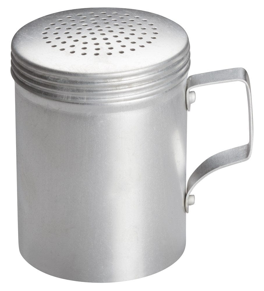 Winco Tabletop & Serving Each Winco ADRG-10 10 Ounce Aluminum Dredge with Handle for Easy Refilling | Denson CFE