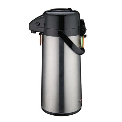 Winco Tabletop & Serving Each Winco AP-522 2.2 Liter Glass Lined Stainless Steel Airpot with Push Button | Denson CFE