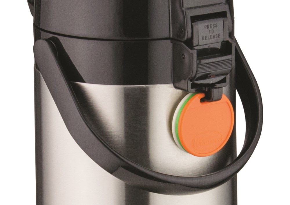 Winco Tabletop & Serving Each Winco APSP-930 Stainless Steel 3L Airpot with Push Button Top and Swivel Base | Denson CFE