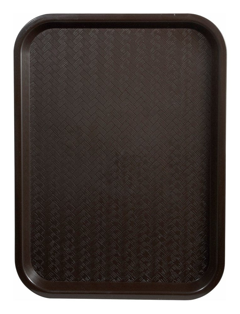 Winco Tabletop & Serving Each Winco FFT-1418B Fast Food Tray 14 inch x 18 inch Brown BPA Free Polypropylene | Denson CFE