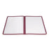 Winco Tabletop & Serving Each Winco PMCD14U Double Fold Burgundy Menu Cover with Durable Construction and Elegant Design | Denson CFE
